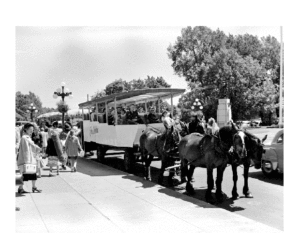 4 enganche de caballo circa 1951